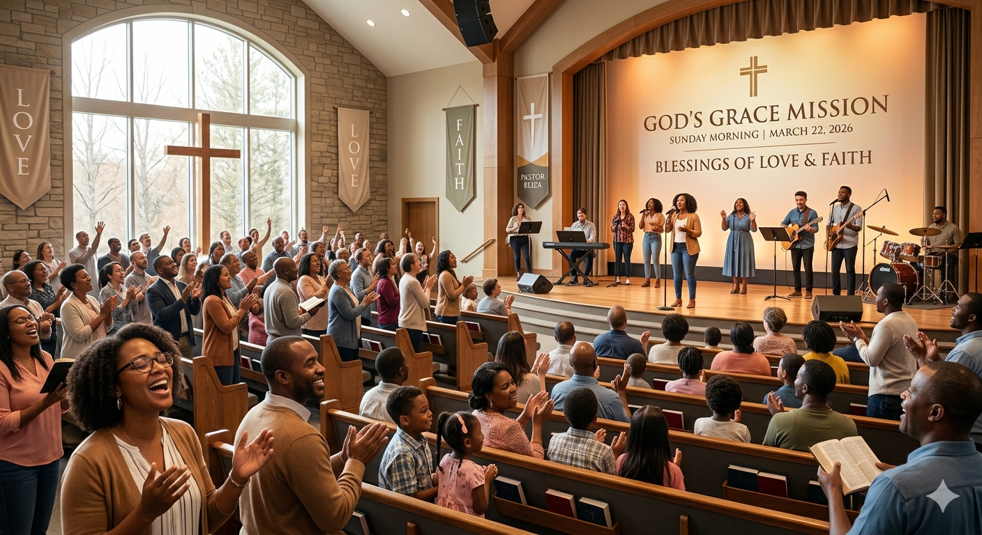 March 22, 2026 A Sunday Blessing for God’s Grace Mission