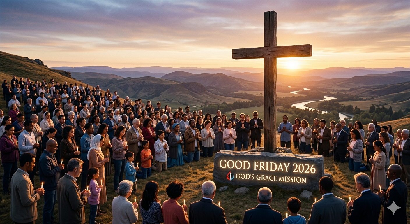 Today God’s Grace Mission, April 3, 2026, marks Good Friday